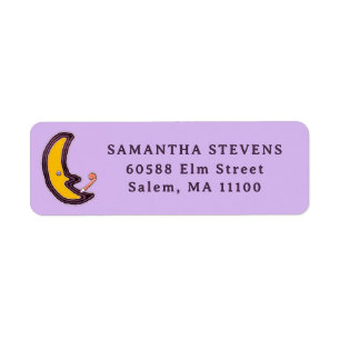 Halloween return-address label return address label
