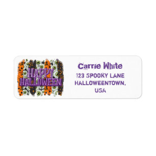 Halloween return address labels. label return address label