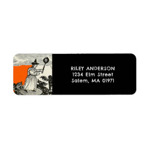 Halloween return-address return address label
