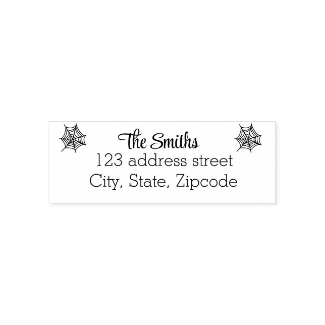 Halloween return address rubber stamp (Design)