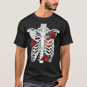 Halloween Rib Cage Skeleton Day Of The 3 T-Shirt