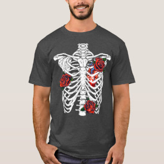 Halloween Rib Cage Skeleton Day of the Dead T-Shirt