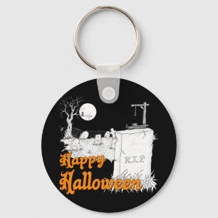 Halloween RIP Key Ring
