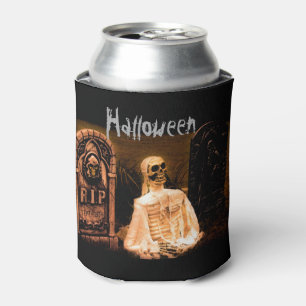 Halloween RIP Skeleton Can Cooler