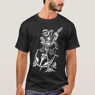 Halloween Rockabilly Upright Bass Player Rockabill T-Shirt
