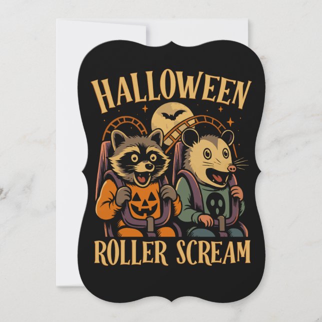 Halloween Roller Scream Racoon and Opossum (Front)