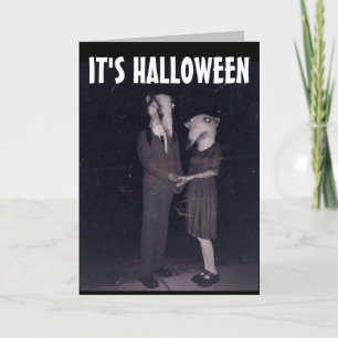 HALLOWEEN  ROMANTIC FUNNY COUPLE GREETING CARD