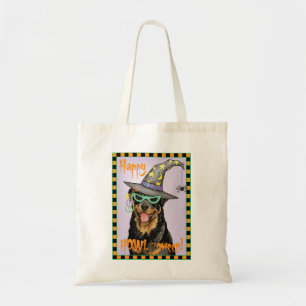 Halloween Rottweiler Tote Bag
