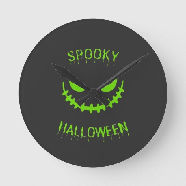 Halloween Round Clock (Front)