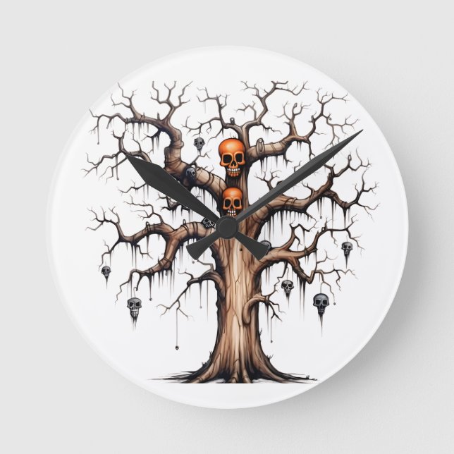 Halloween Round Clock (Front)