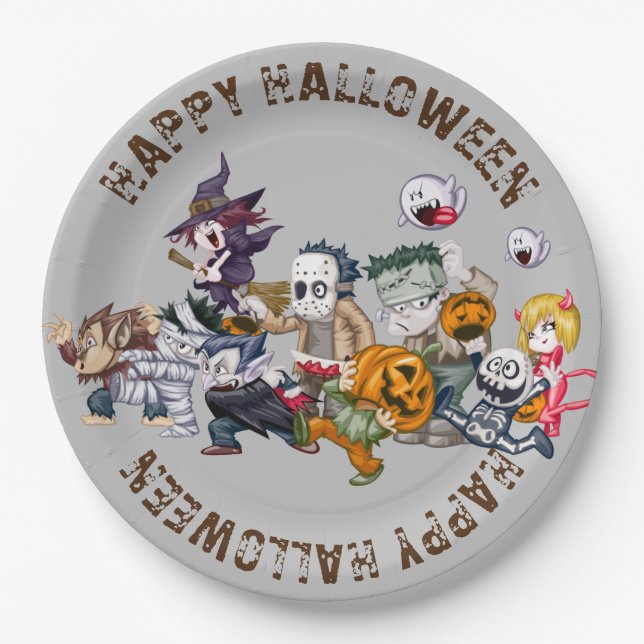 Halloween Round Plate (Front)