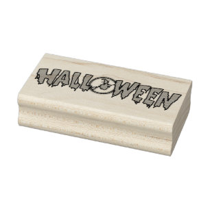 Halloween Rubber Stamp