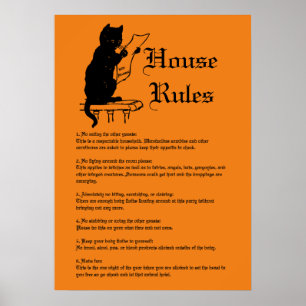 Halloween Rules Poster