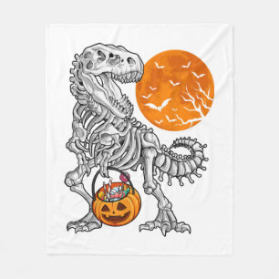 Halloween s for Boys Kids Dinosaur Skeleton T rex Fleece Blanket