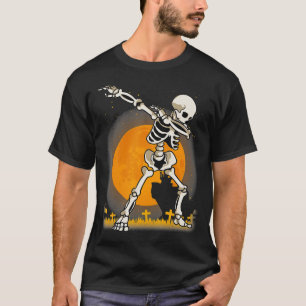 Halloween s For Boys Kids Girl Dabbing Skeleton Co T-Shirt