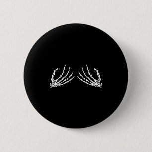 Halloween S Skeleton Hand Funny Costume 6 Cm Round Badge