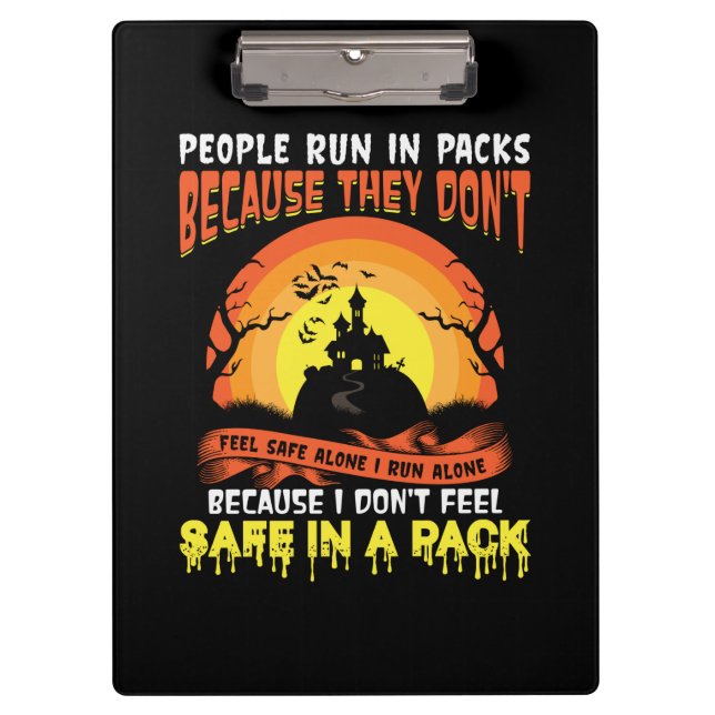 Halloween Safe In A Pack Birthday Clipboard (Front)