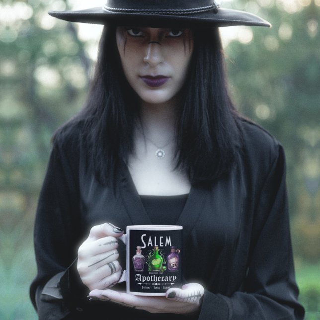Halloween Salem Apothecary Potions Tonics Elixirs Coffee Mug (Creator Uploaded)