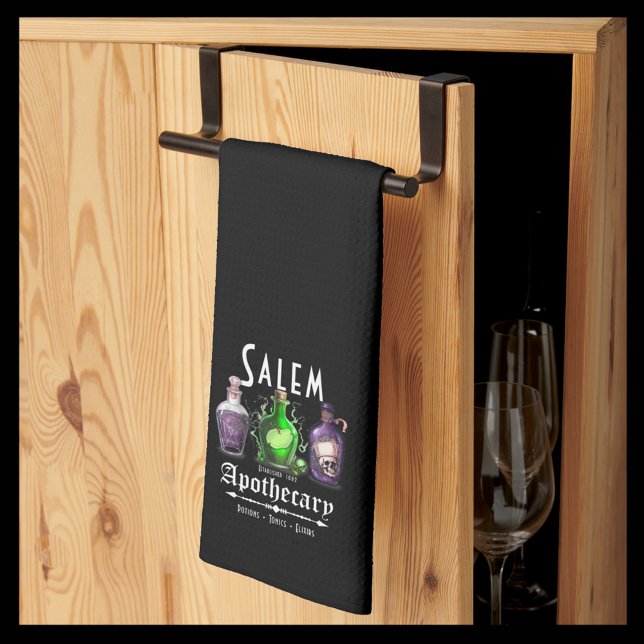 Halloween Salem Apothecary Potions Tonics Elixirs Tea Towel (Creator Uploaded)
