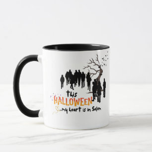 Halloween Salem Trip Heart Mug