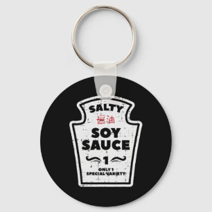 Halloween Salty Soy Sauce Family Match Costume Men Key Ring