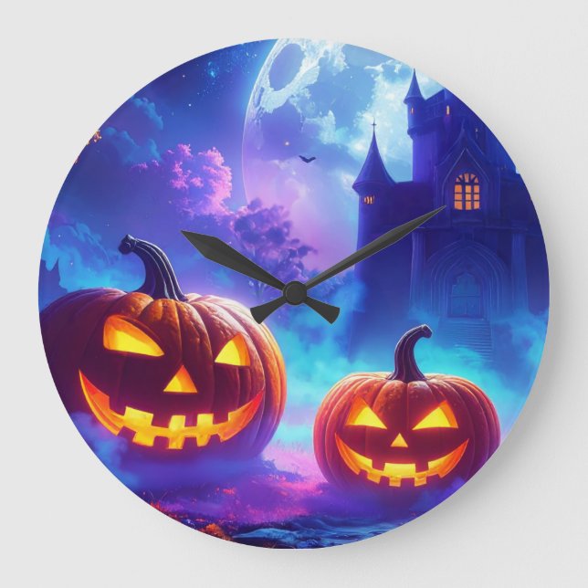 Halloween Samhain Large Clock (Front)