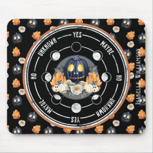 Halloween Samhain Pumpkin Crystals Pendulum Spirit Mouse Pad
