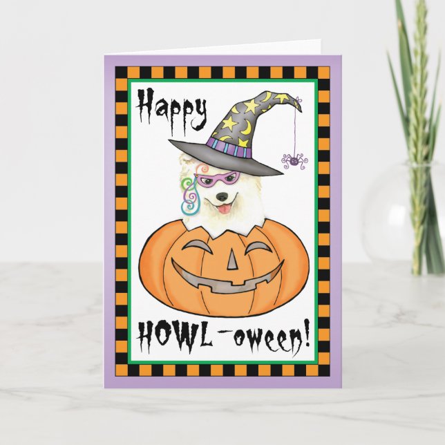 Halloween Samoyed Card (Front)