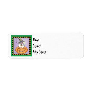 Halloween Samoyed Return Address Label