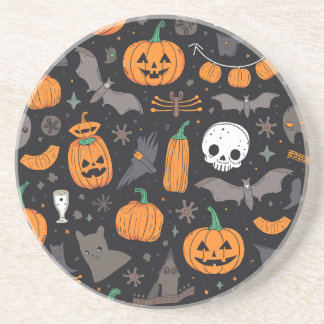 Halloween Sandstone Coasters