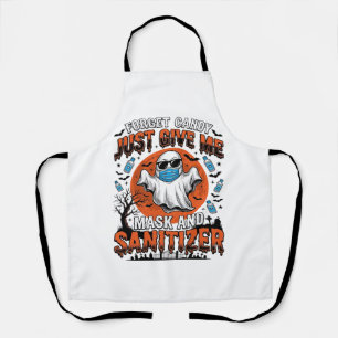 Halloween Sanitizer Funny Ghost Mask Candy_1 Apron