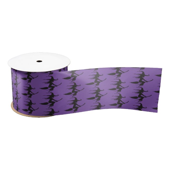 Halloween Satin Ribbon-Witch Ribbon (Spool)