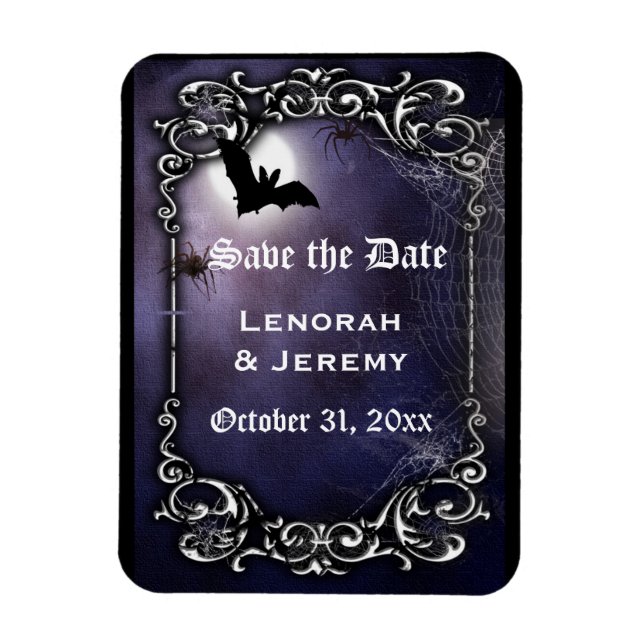 Halloween save the date magnet (Vertical)