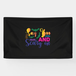 Halloween Say Boos And Scary On Birthday Banner