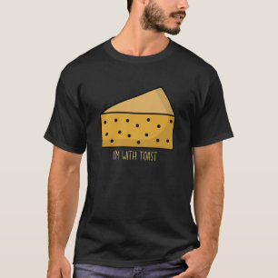 Halloween Say Cheese I'm with Toast funny Couples  T-Shirt