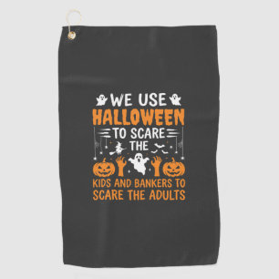 Halloween Scare Kids Bankers Adults Design Golf Towel