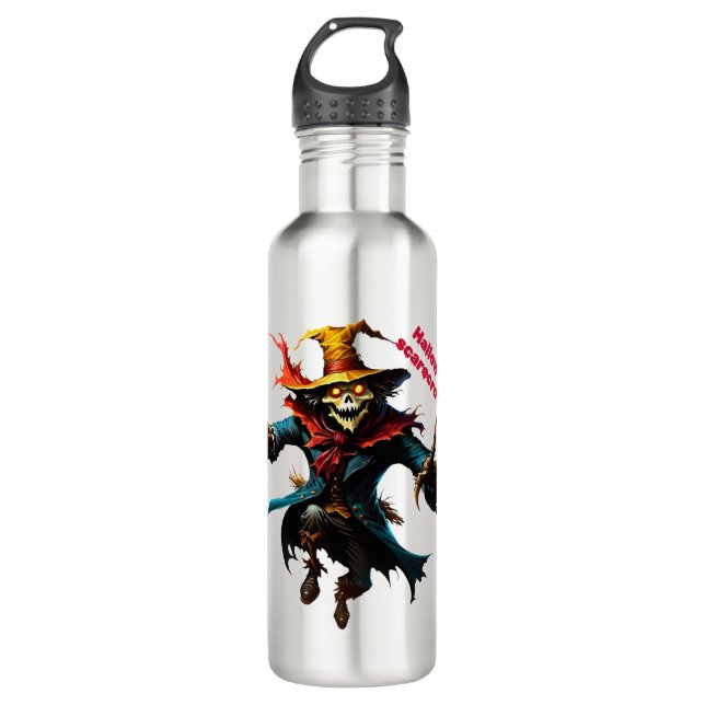 Halloween scarecrow  710 ml water bottle (Front)