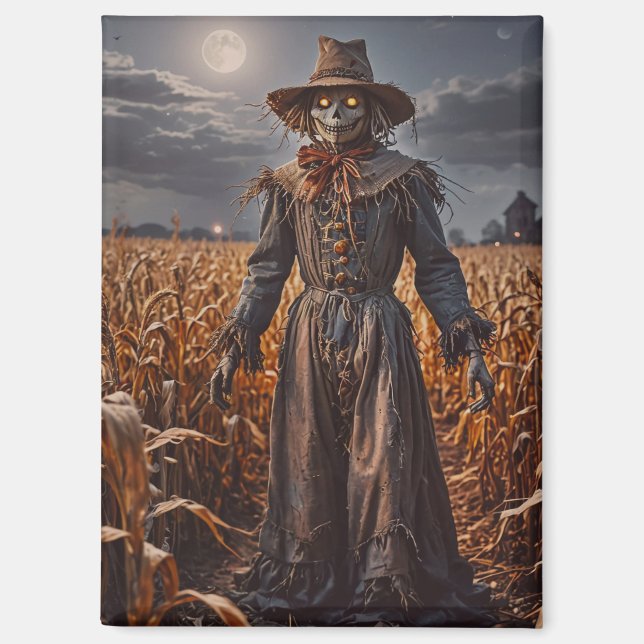 Halloween Scarecrow Magnet (Front)