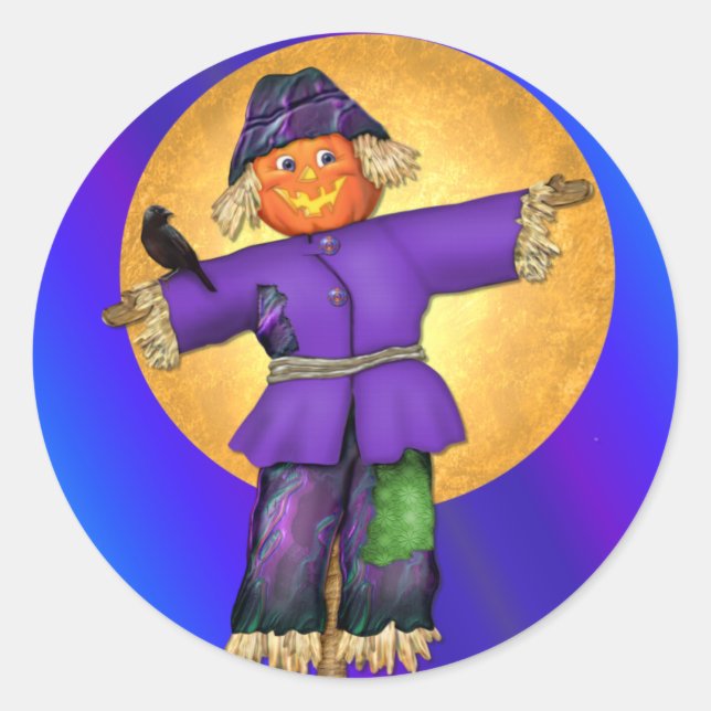 Halloween Scarecrow Sticker (Front)