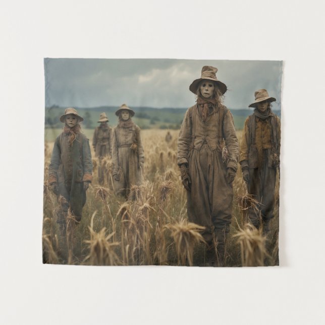 Halloween Scarecrow Tapestry (Front (Horizontal))