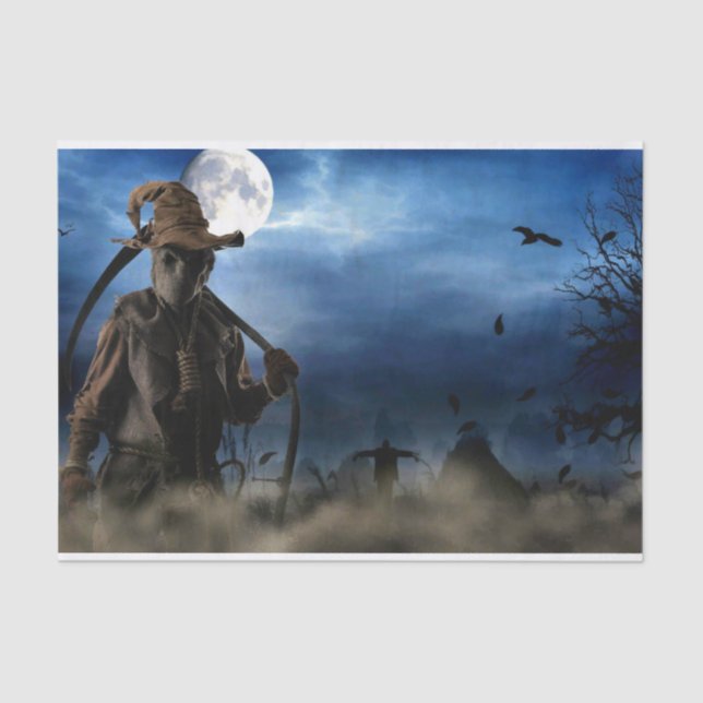 Halloween Scarecrow Tissue Paper (Front)