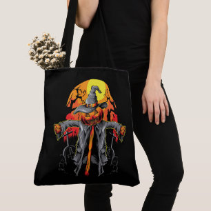 Halloween Scarecrow Tote Bag