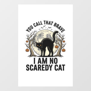Halloween Scaredy Cat Vintage Engraving Shirt Desi