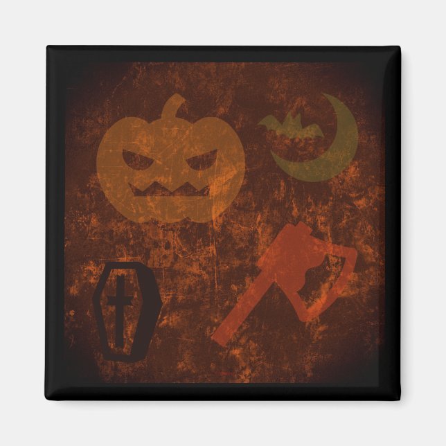 Halloween Scares on Eerie Background Magnet (Front)