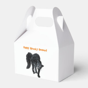 Halloween Scary Black Cat Spooky Holiday Cartoon Favour Box