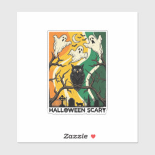 Halloween Scary Black Owl Ghosts Graveyard_1