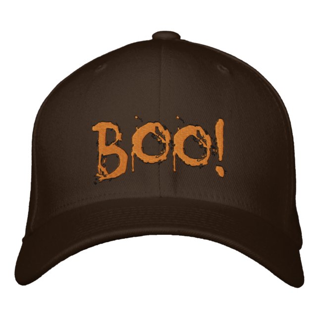 Halloween Scary Bloody Boo !!! Embroidered Hat (Front)