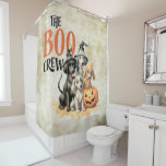 Halloween Scary Boo Dogs Crew Orange Pumpkin Shower Curtain<br><div class="desc">Halloween Scary Boo Dogs Crew Orange Pumpkin Shower Curtain. Unique,  beautiful,  stylish design. Easy to be personalised. Font style,  size and colours can be changed. Matching items are available.</div>