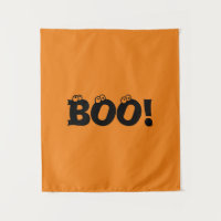 Halloween Scary Boo! eyeballs black orange decor