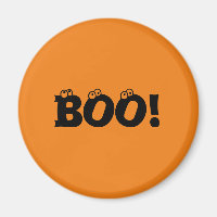 Halloween Scary Boo! eyeballs black orange